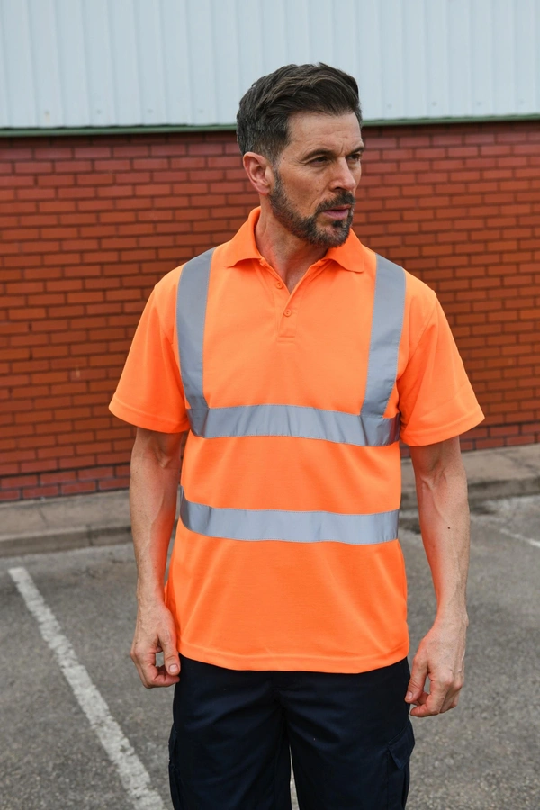  Orange High Vis Poloshirt